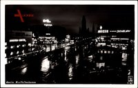 Berlin Charlottenburg, Blick auf den Kurfürstendamm bei Nacht