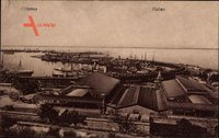 Odessa Ukraine, Blick in den Hafen, Schiffe, Lagerhallen
