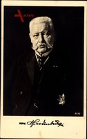 Generalfeldmarschall Paul von Hindenburg, Portrait, EK, Anzug, Präsident