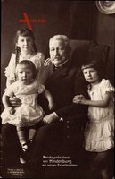 Generalfeldmarschall Paul von Hindenburg, Präsident, Enkelkinder