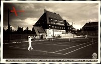 Altenberg Erzgebirge, Berghof Raupennest, Tennisfeld, Hahn 11341