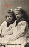 Prinzessinnen Margarethe und Alix von Sachsen, Hahn