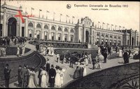 Bruxelles Brüssel, Exposition Universelle de 1910, Facade principale