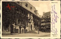 Quedlinburg im Harz, Rathaus mit Rolandstatue