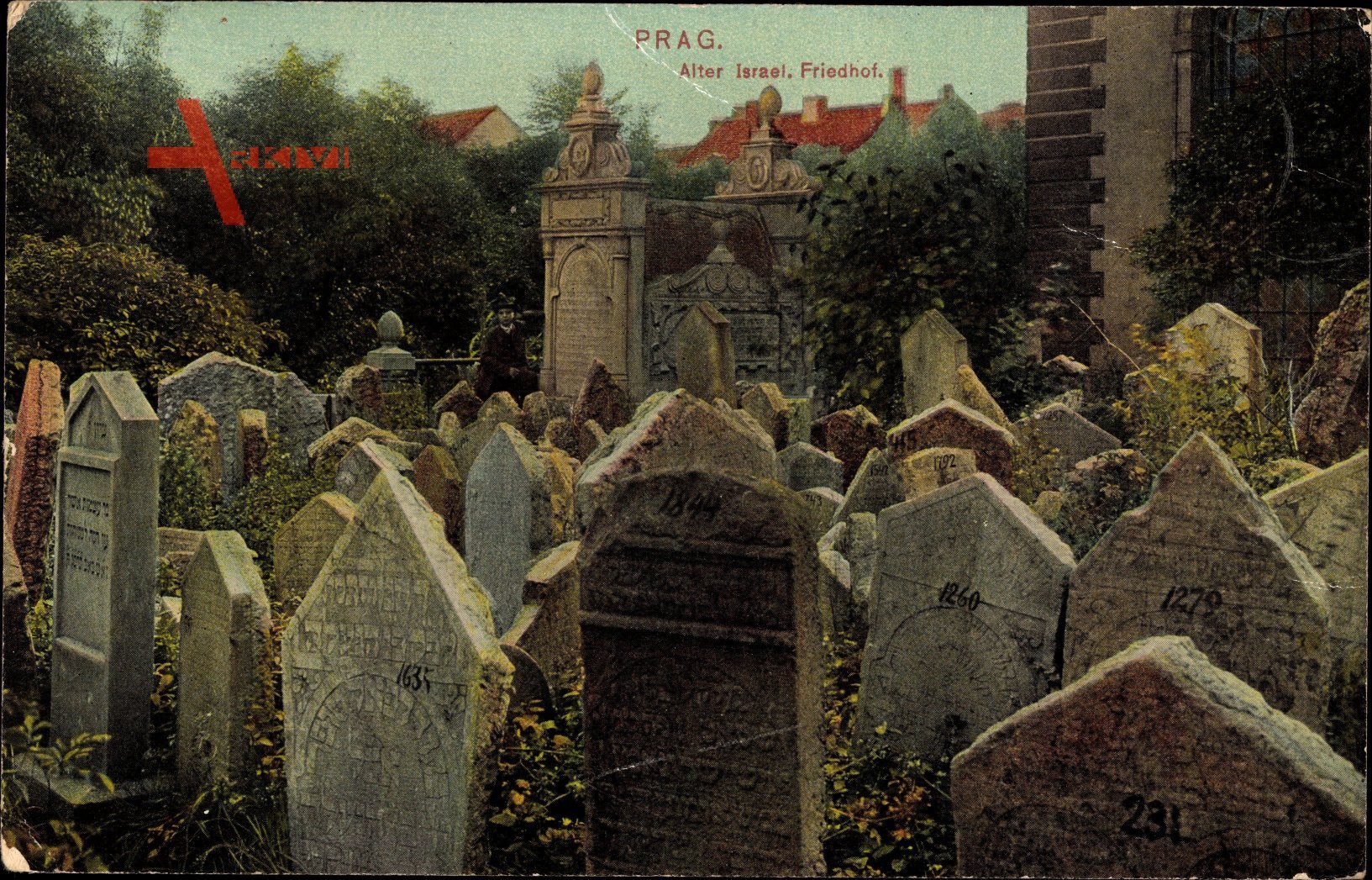 Judaika Praha Prag, Alter israelischer Friedhof, Grabsteine