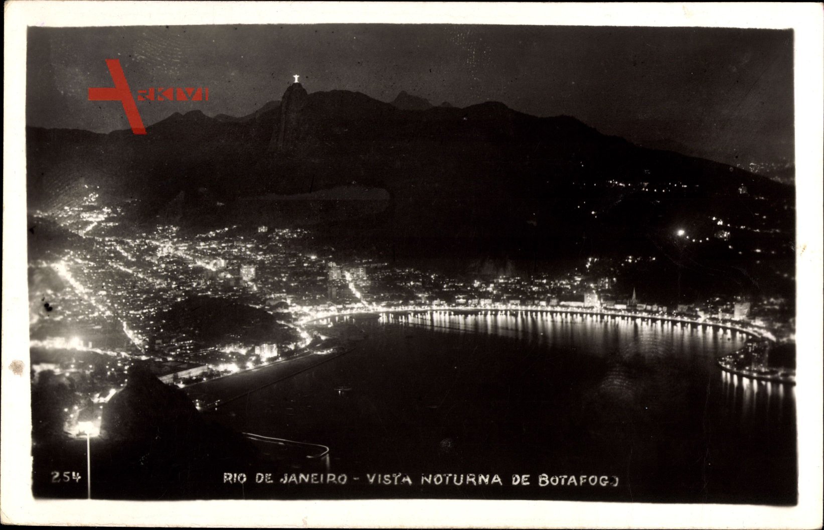 Rio de Janeiro Brasilien, Vista Noturna de Botafogo, Nachtbeleuchtung