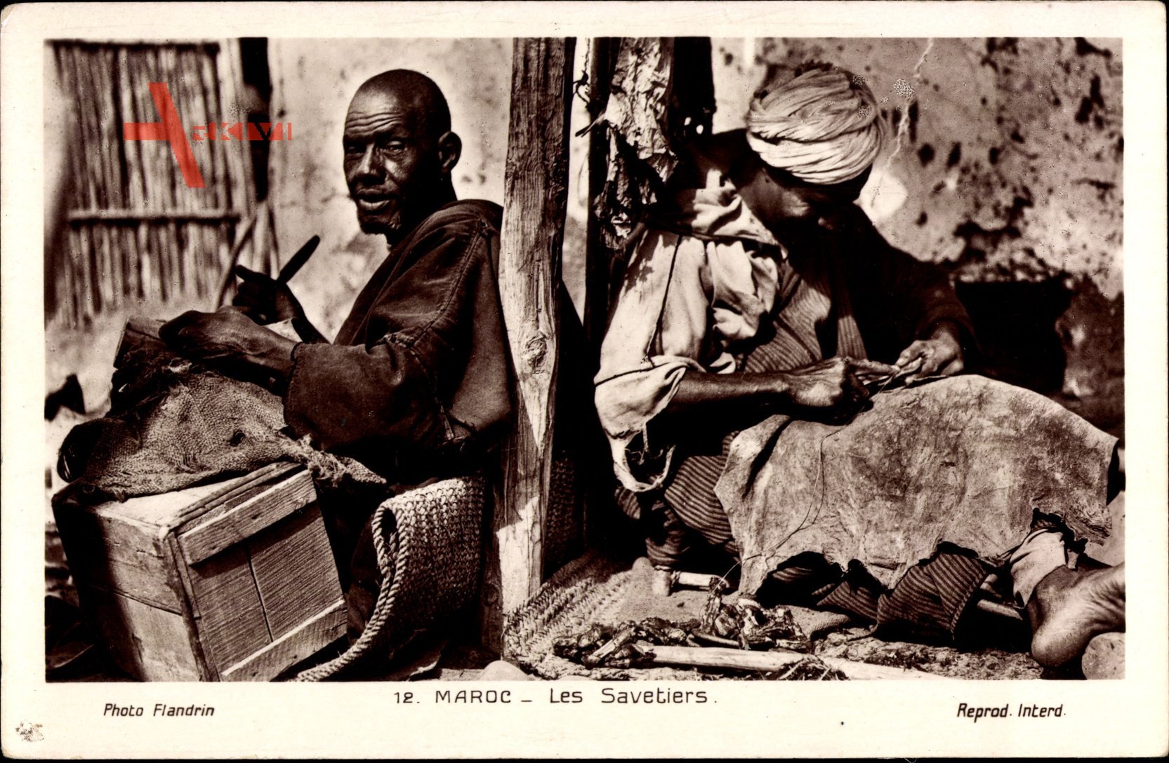 Marokko, Les Savetiers, Flickschuster bei der Arbeit, Maghreb