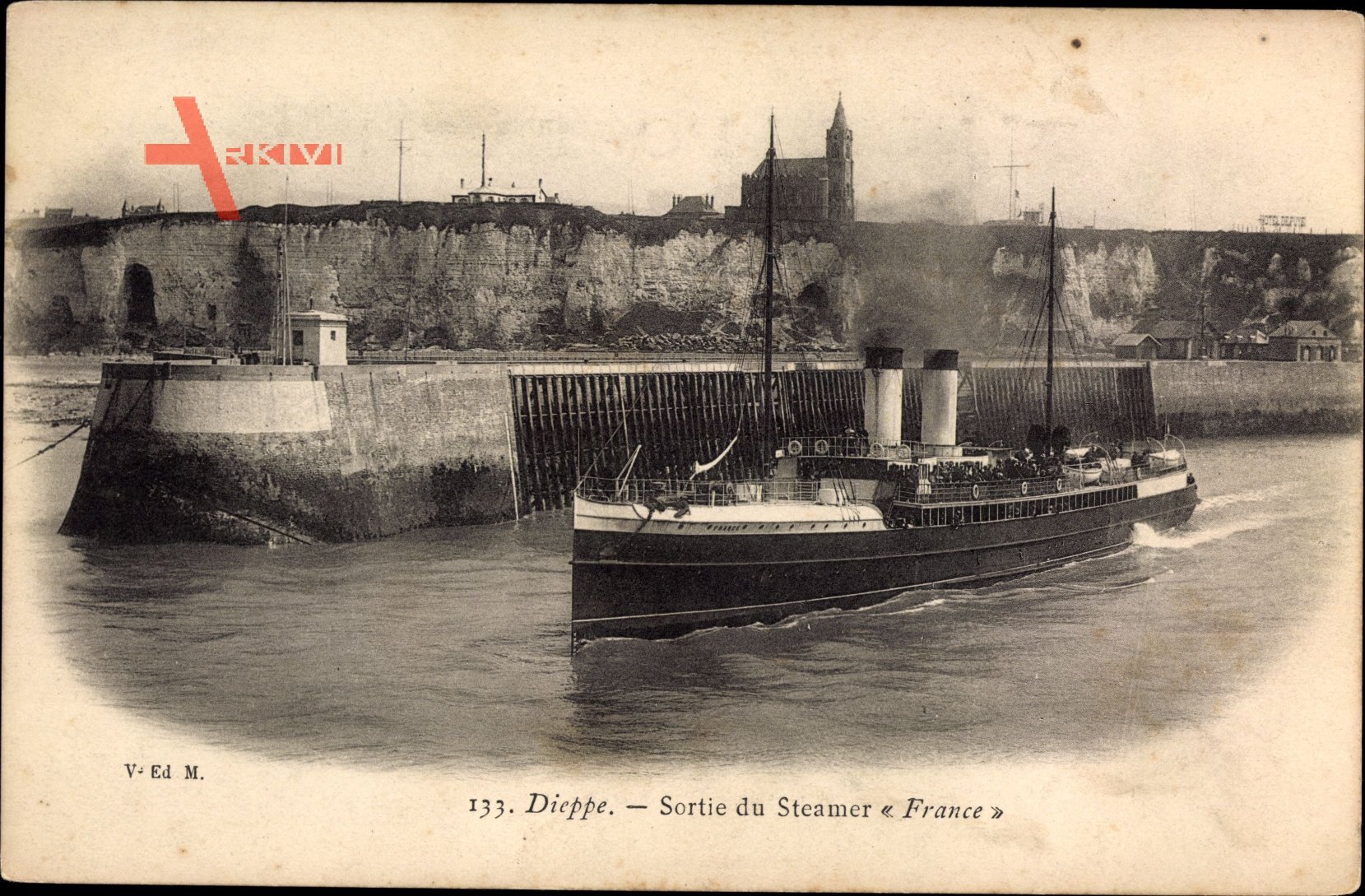 Dieppe Seine Maritime, Paquebot France, Sortie, Fährschiff, Southern Railway