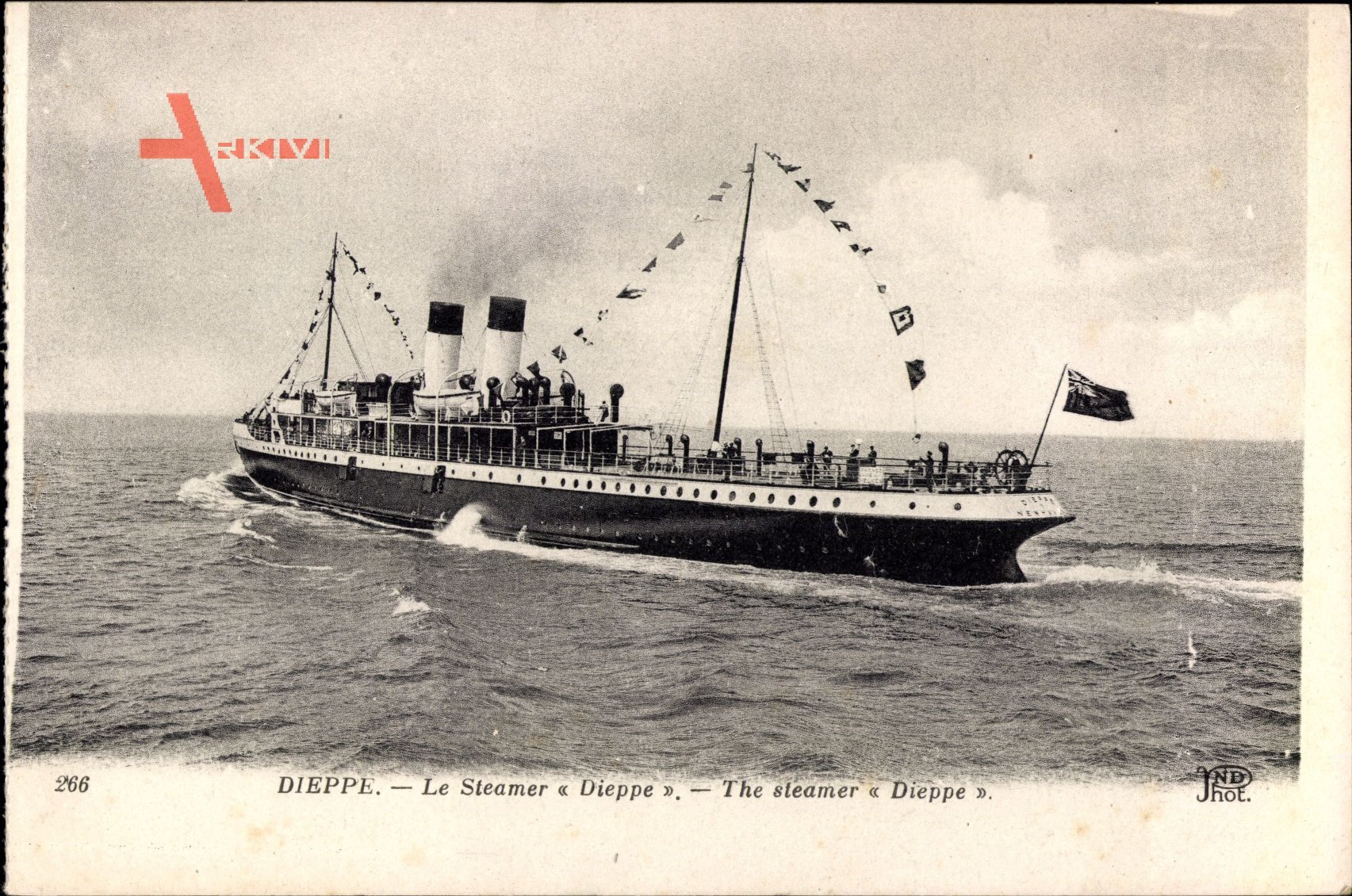 Dieppe Seine Maritime, Paquebot Dieppe, Steamer, Fährschiff, Southern Railway