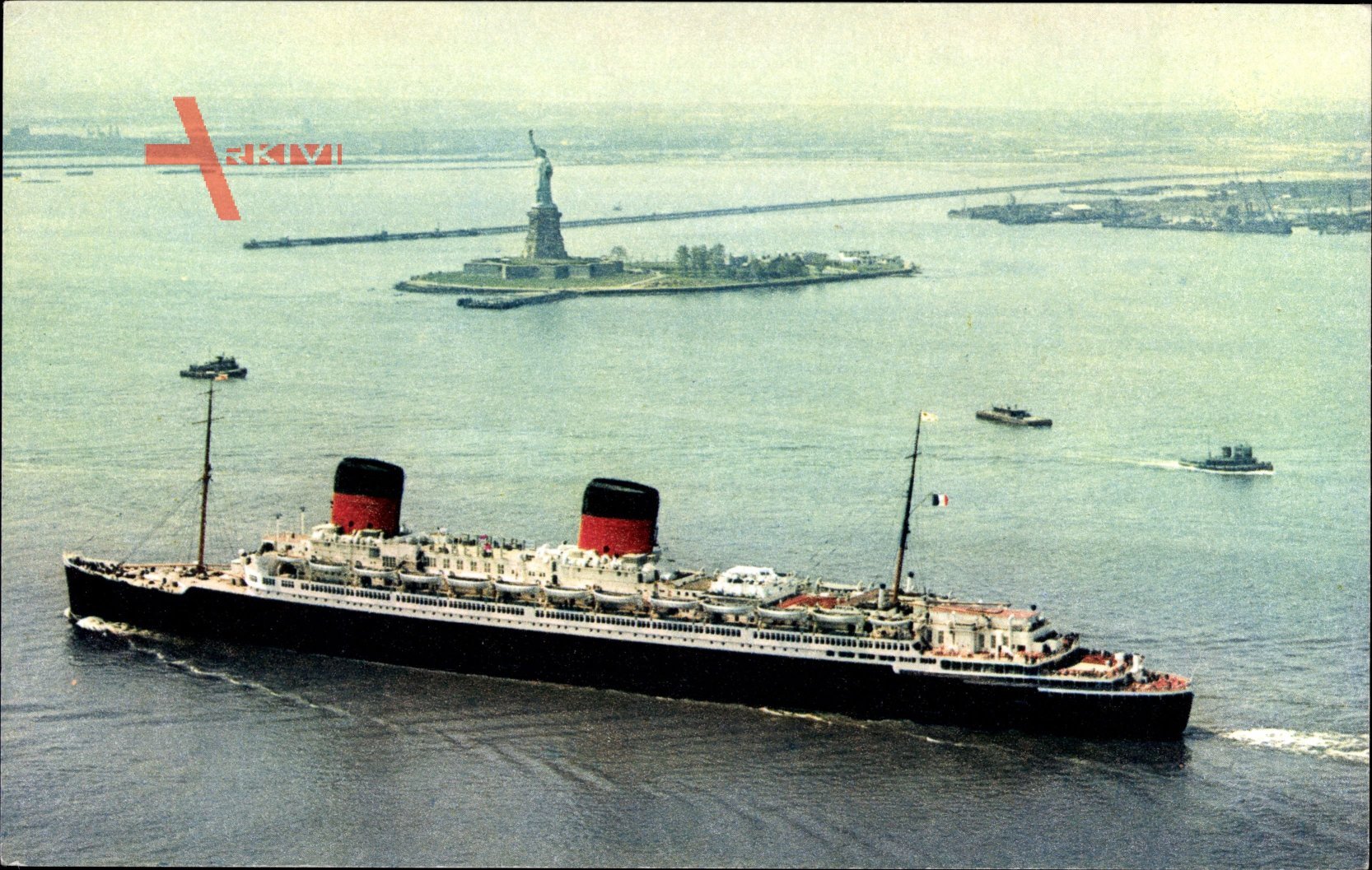 New York City USA, Paquebot Liberte, Dampfschiff, CGT, French Line