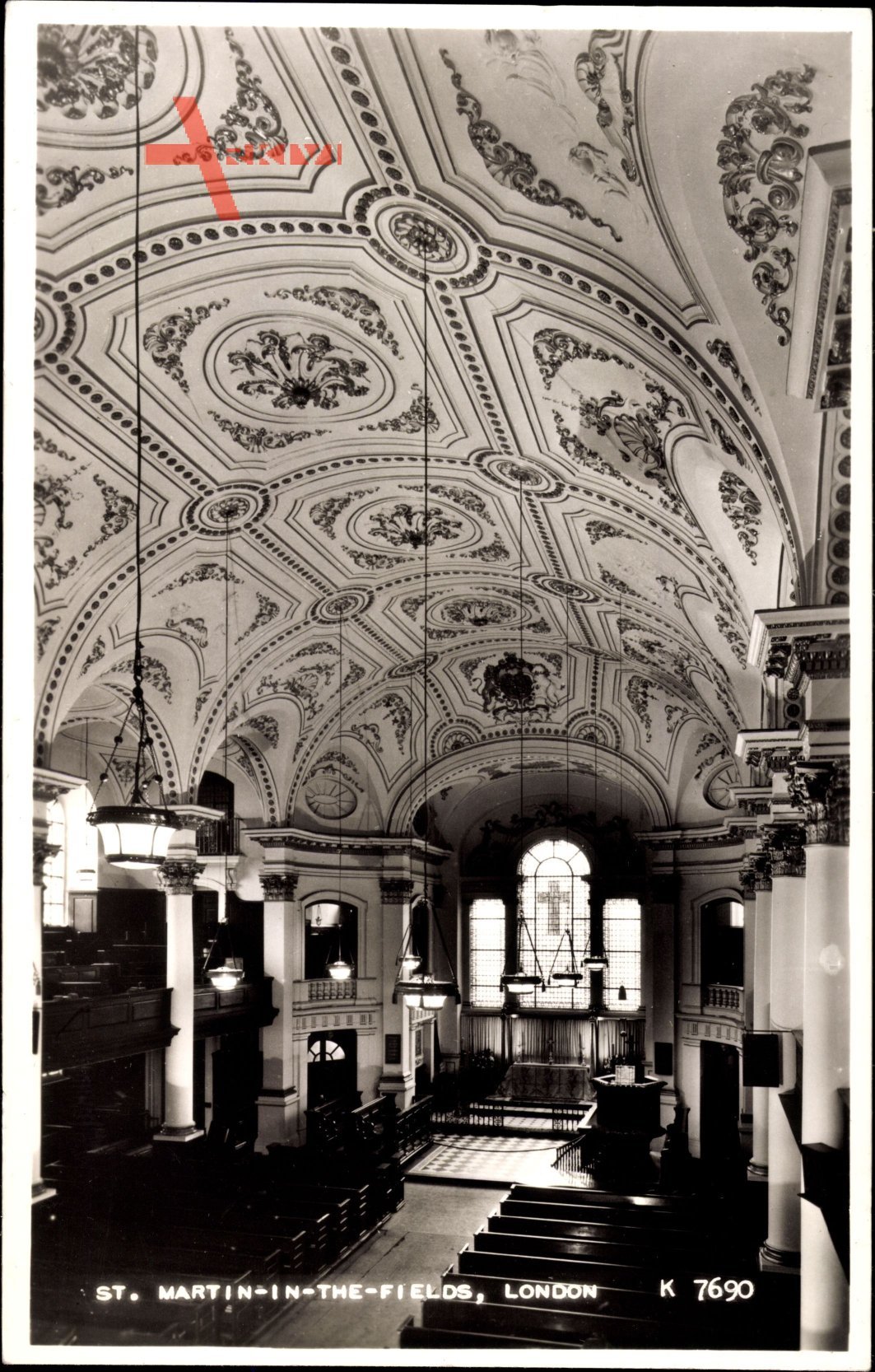 London City, St. Martin in the Fields, Interior view, Ceiling