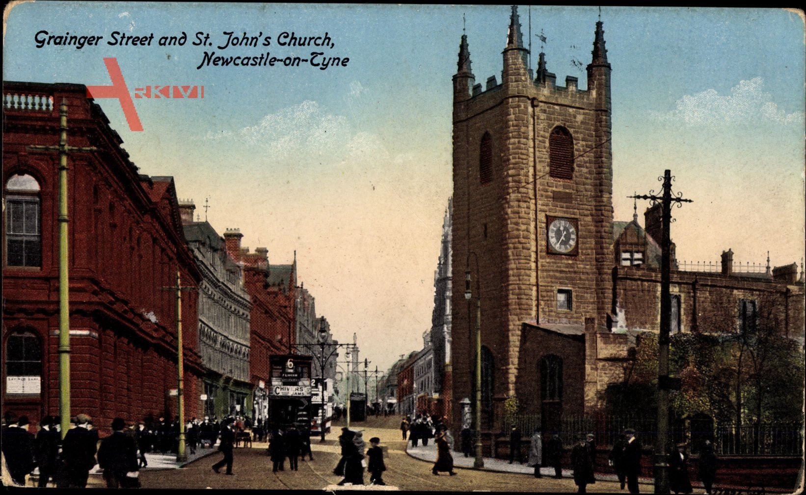 Newcastle upon Tyne North East England, Grainger Street, St. Johns Church