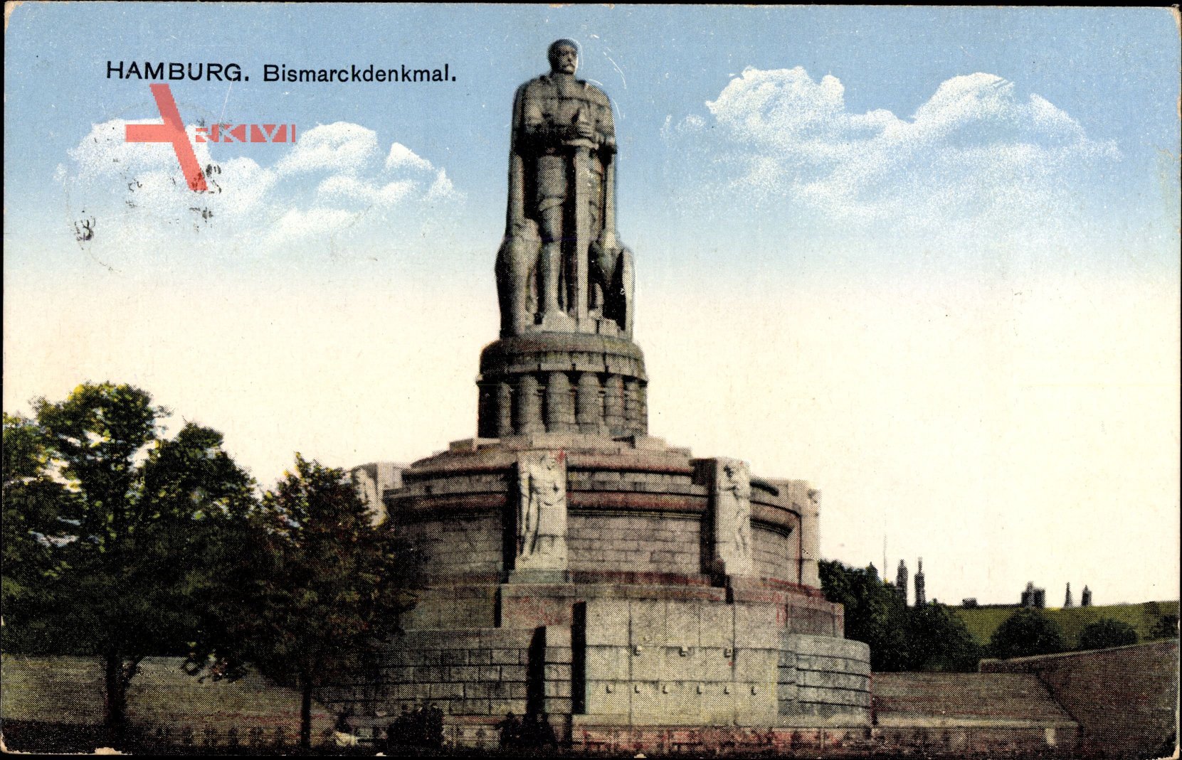 Hamburg Neustadt, Blick auf das Bismarckdenkmal