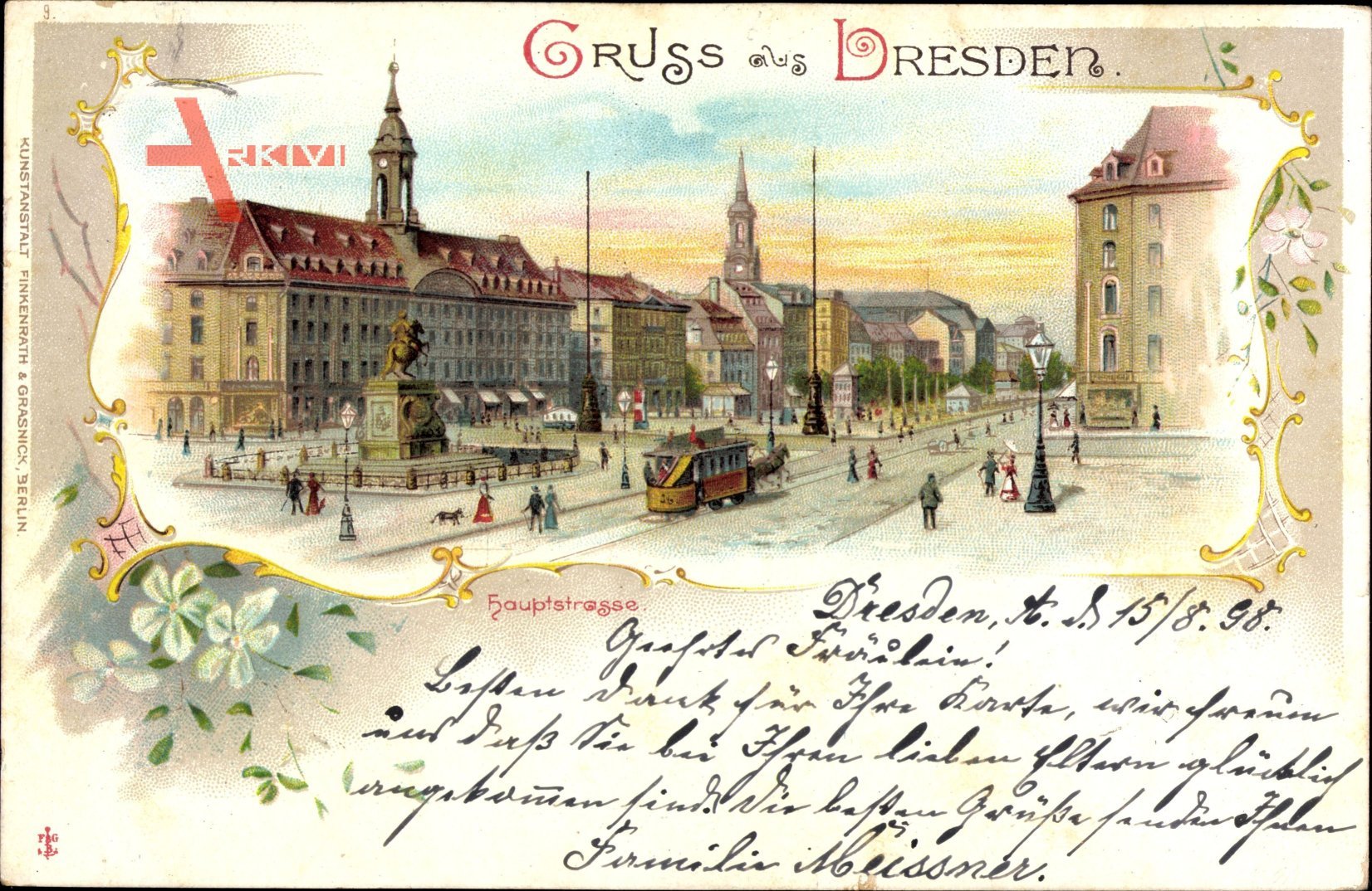 Passepartout Dresden, Straßenbahn, Hauptstraße, Denkmal