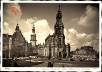 Dresden, Georgentor, Schloss, Hofkirche und Opernhaus, Hahn 10898