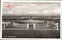 Berlin Charlottenburg, Reichssportfeld, Fliegeraufnahme, Olympia 1936