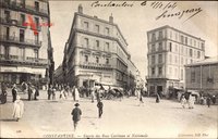 Constantine Algerien, Entree des Rues Cariman et Nationale, Hotel de Paris