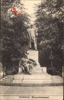 Mannheim in Baden Württemberg, Blick auf das Bismarckdenkmal