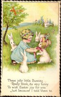 Glückwunsch Ostern, These jolly little Bunnies really think its very funny