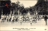 Paris, Fêtes de la Victoire, 14 Juillet 1919, Troupes Francaises