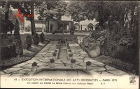 Paris, Expo, Weltausstellung 1925, Arts Décoratifs, Jardin au cours la Reine