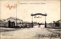 Casablanca Marokko, Caserne du Train des Equipages, Eingang zur Kaserne