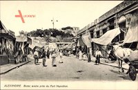 Alexandria Ägypten, Bazar arabe pres du Fort Napoleon, Kutsche, Einheimische