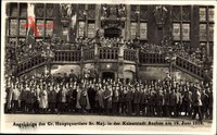 Aachen in Nordrhein Westfalen, Angehörige des Gr. Hauptquartiers,19 Juni 1918
