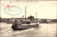 Dieppe Seine Maritime, Paquebot Versailles rentrant au Port, Southern Railway