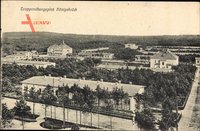 Königsbrück in der Oberlausitz, Blick auf den Truppenübungsplatz, Baracken