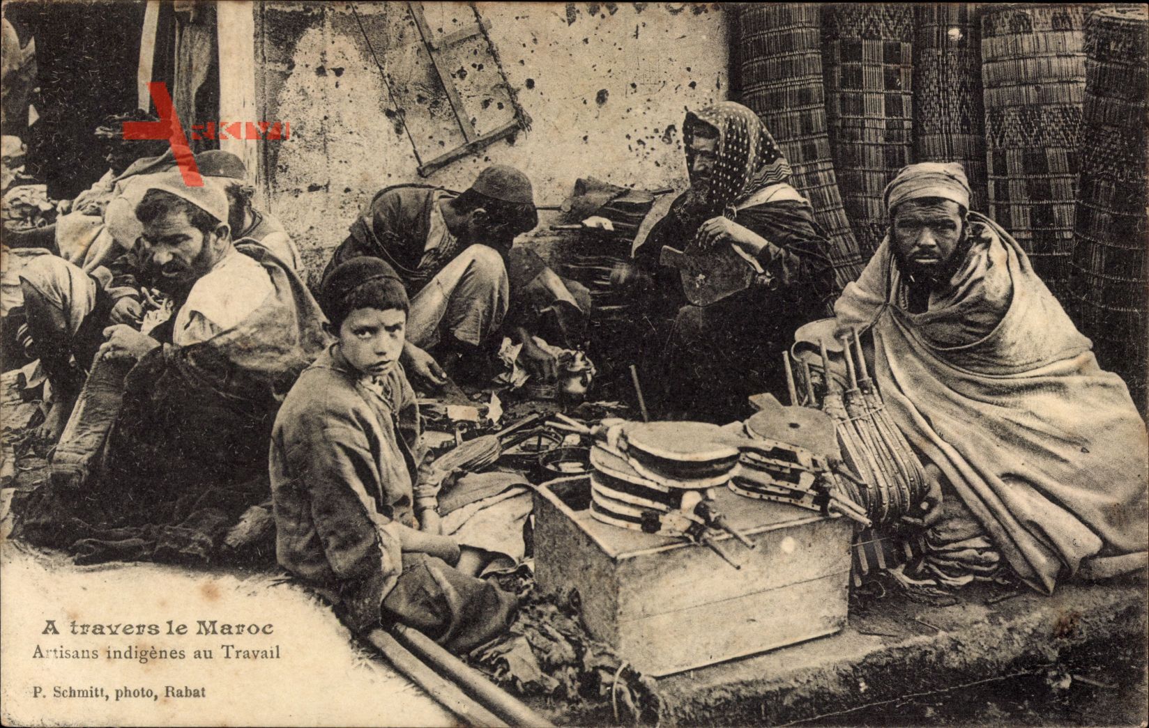 Marokko, A travers le Maroc, Artisans indigènes au Travail, Blasebalg