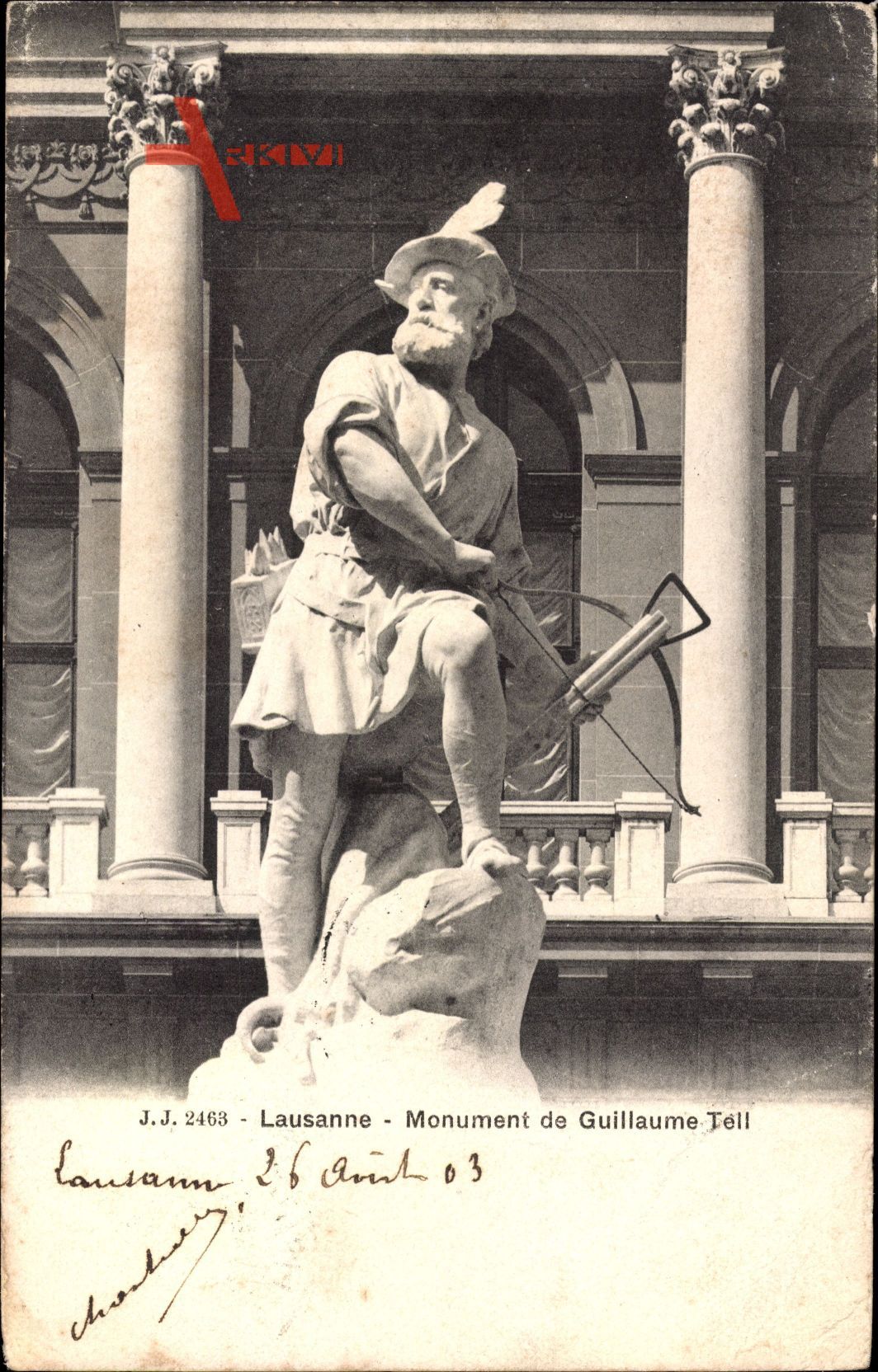Lausanne Kt. Waadt Schweiz, Monument de Guillaume Tell