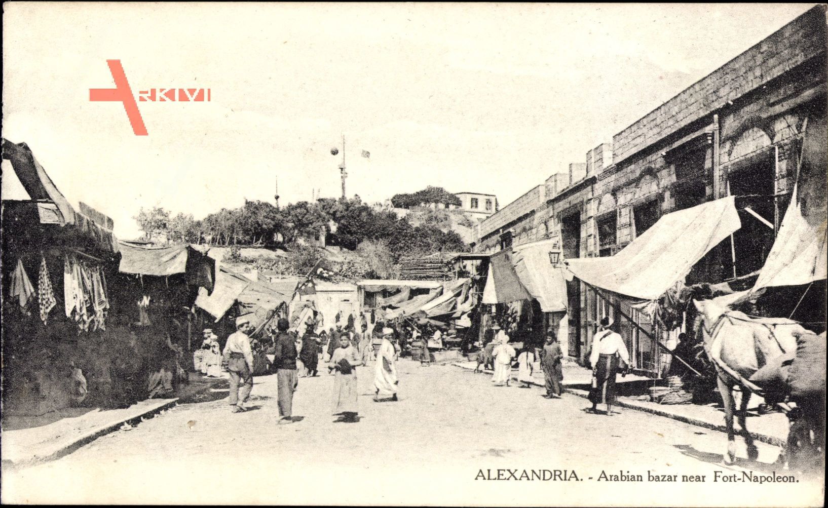 Alexandria Ägypten, Arabian bazar near Fort Napoleon, Geschäfte