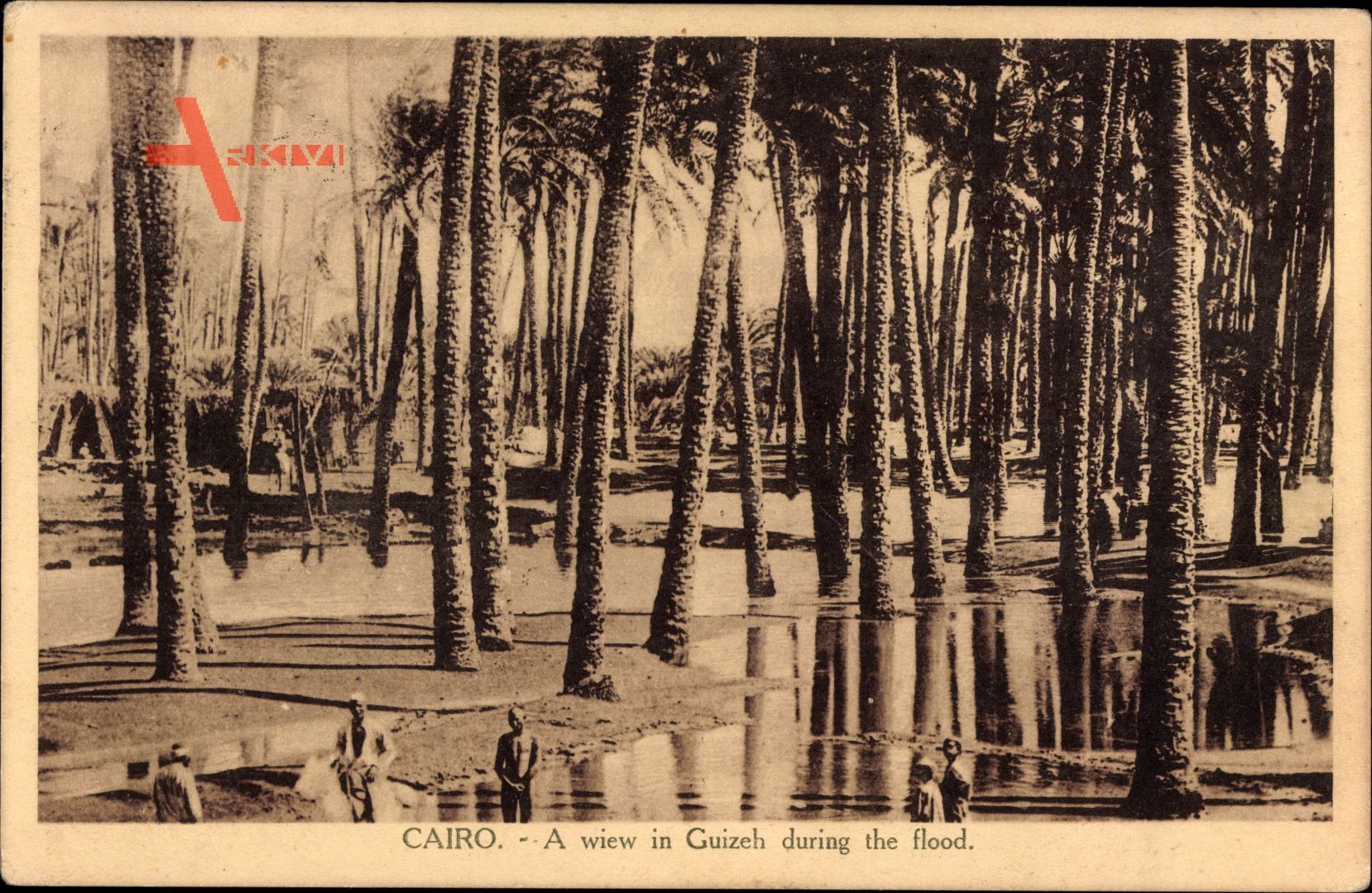 Cairo Kairo Ägypten, A view in Guizeh during the flood, Nilhochwasser