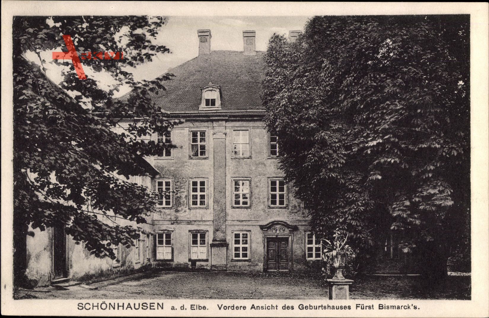 Schönhausen a.d. Elbe, Vordere Ansicht des Geburtshauses Fürst Bismarcks