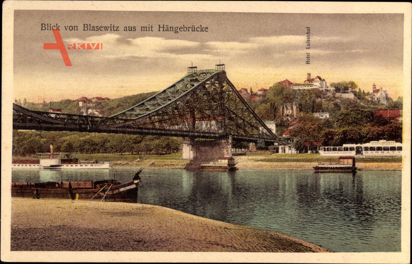 Dresden Ost Blasewitz, Hotel Luisenhof, Albin Voigt, Brücke