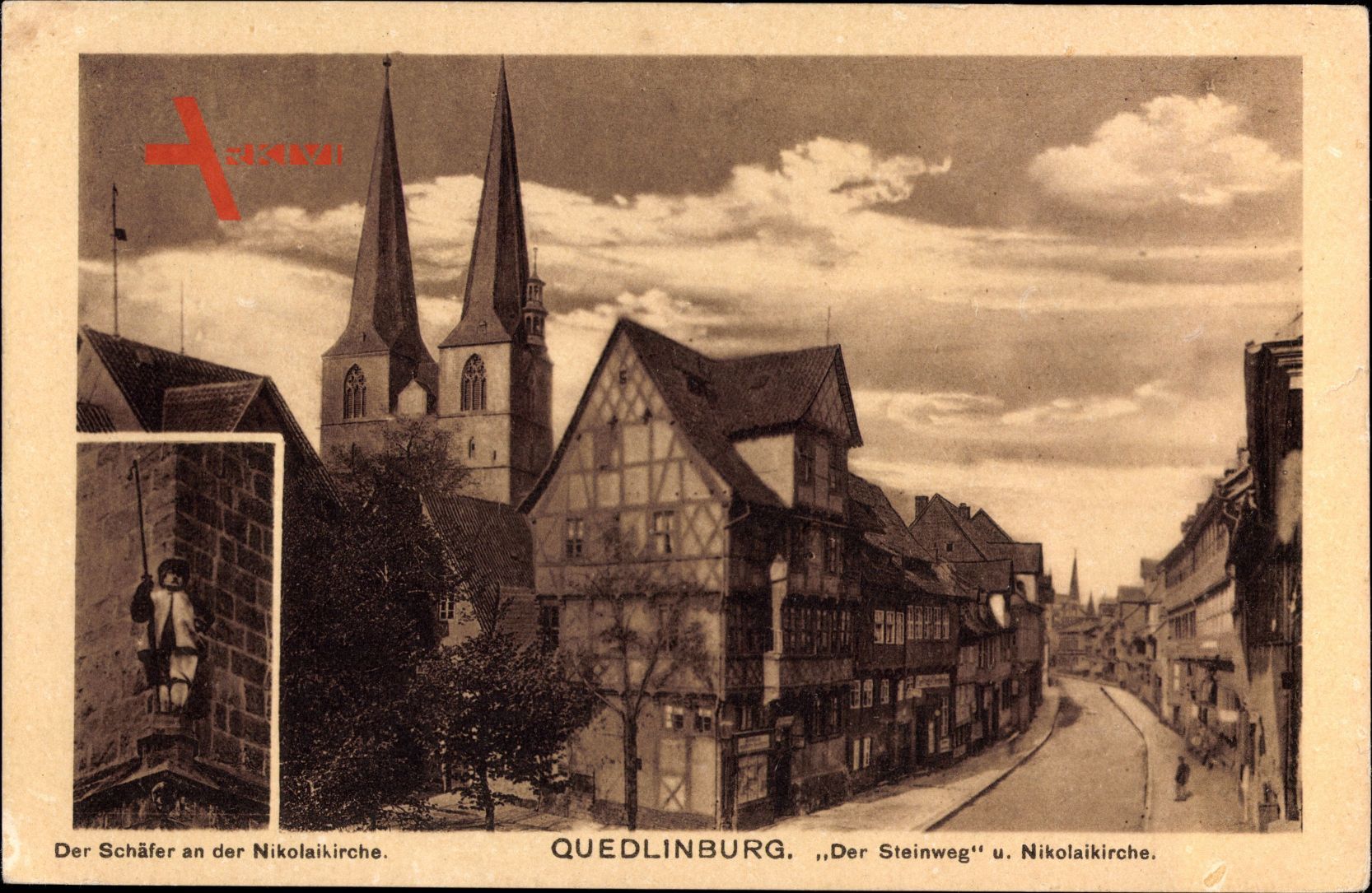 Quedlinburg im Harz, Der Steinweg und Nikolaikirche, Der Schäfer