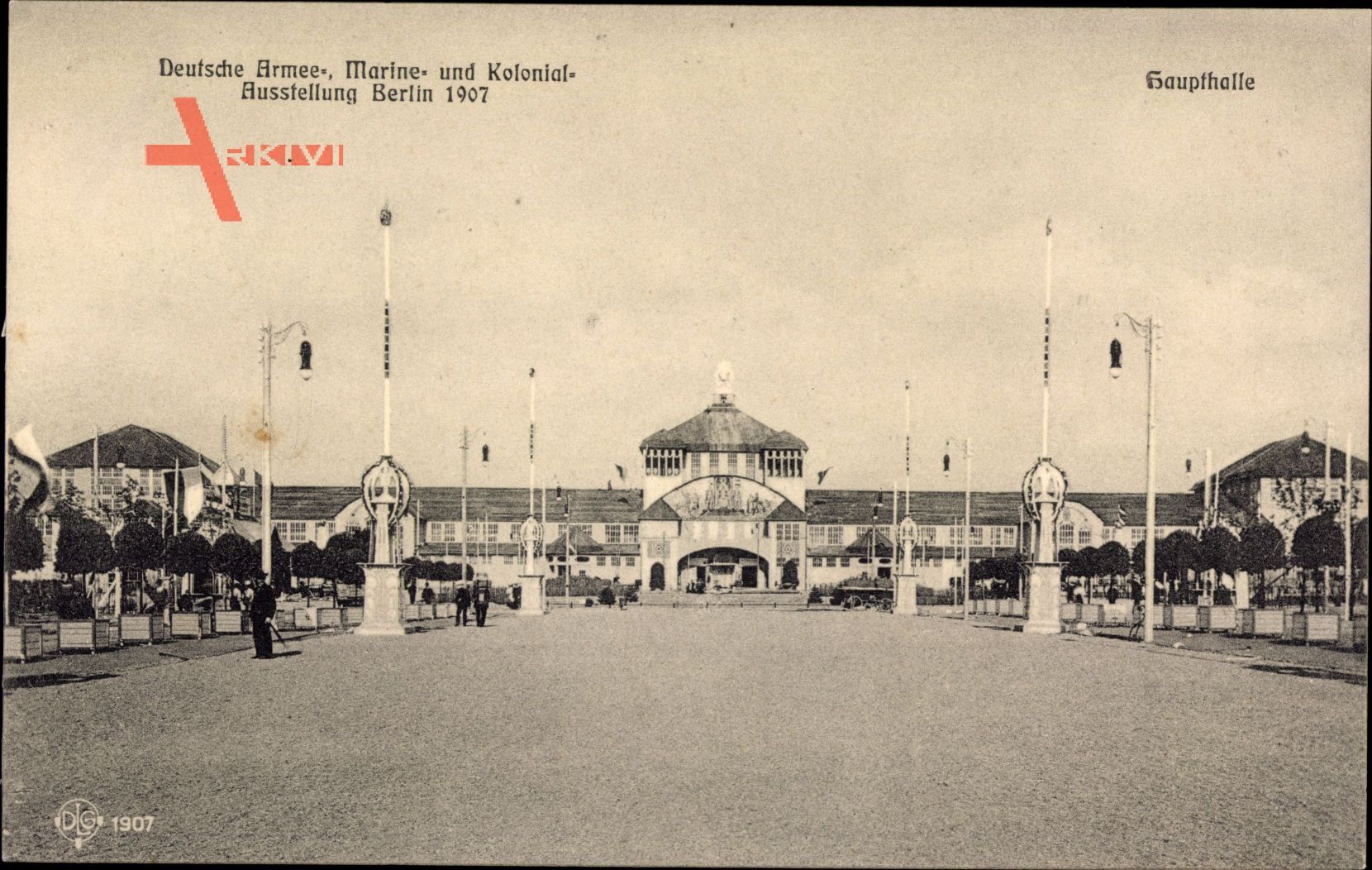 Berlin, Deutsche Armee Marine und Kolonialausstellung 1907, Haupthalle