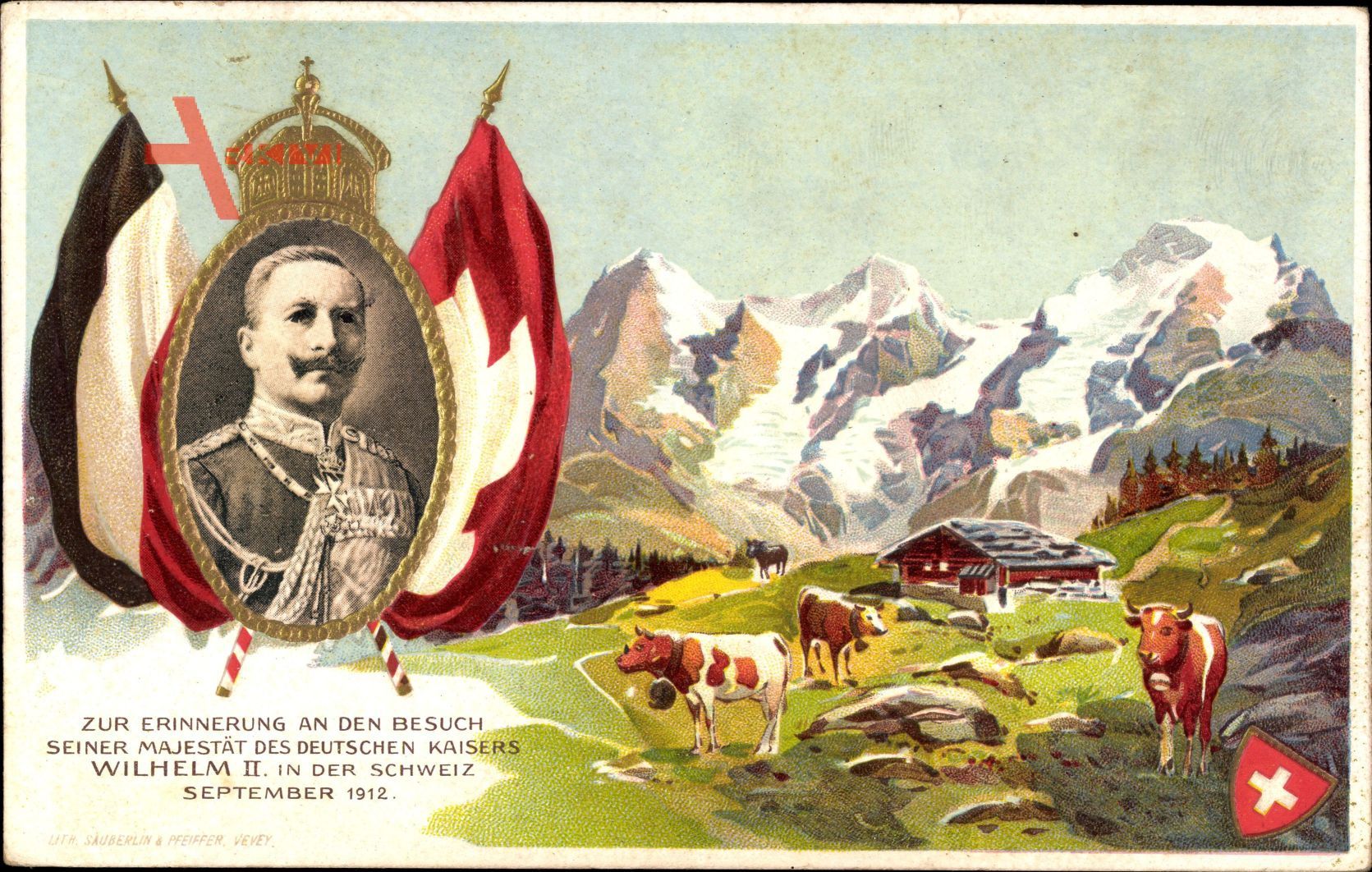 Kaiser Wilhelm II., Staatsbesuch Schweiz, Sept 1912