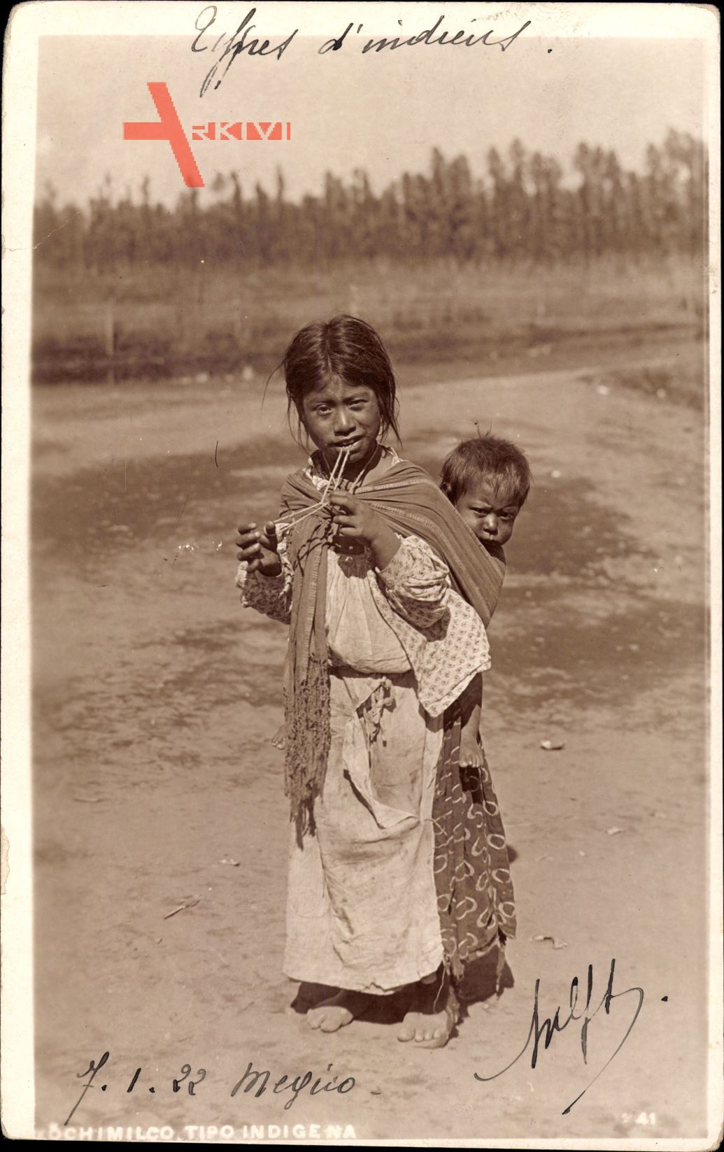 Xochimilco Mexico, Tipo indigena, Mexikaner, Kinder