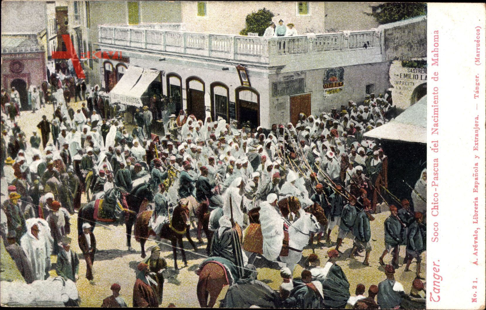 Tanger Marokko, Soco Chico Pascua del Nacimiento de Mahoma, Reiter