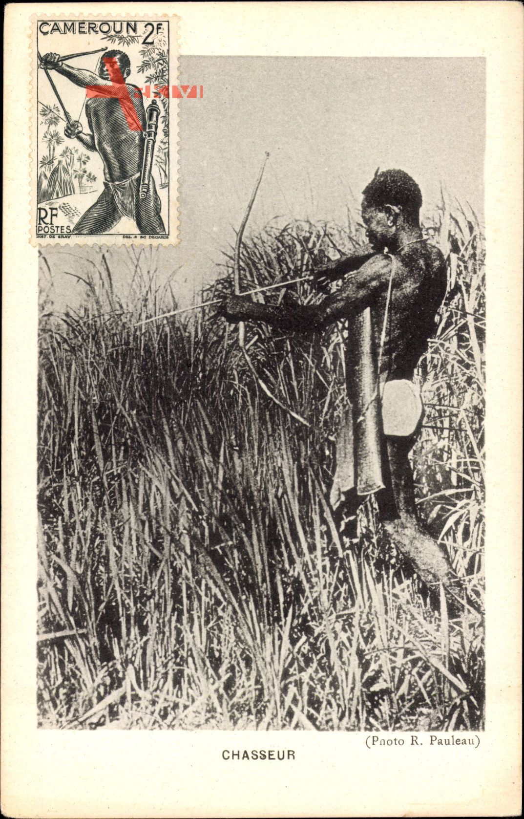 Kamerun, Chasseur, Afrikanischer Jäger mit Pfeil und Bogen