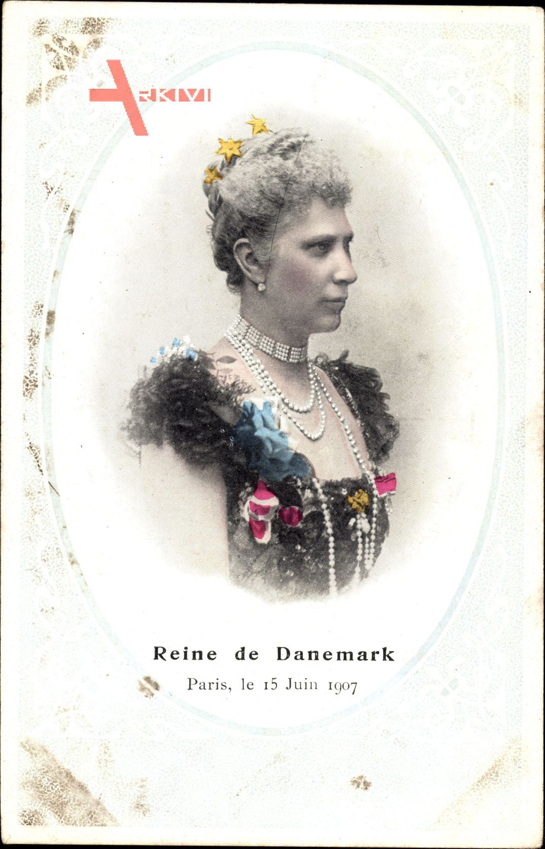 Passepartout Louise von Schweden Norwegen,Reine Danemark,Paris 15 Juin 1907