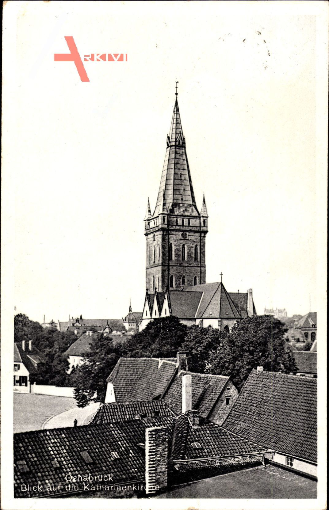 Osnabrück in Niedersachsen, Blick auf die Katharinenkirche