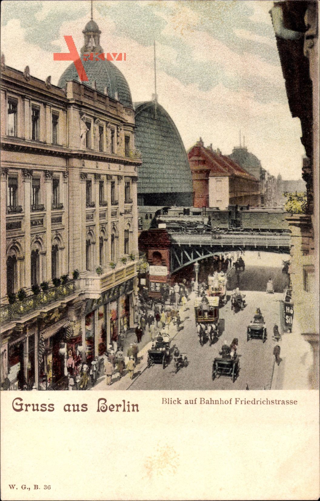 Berlin Mitte, Blick auf den Bahnhof Friedrichstraße