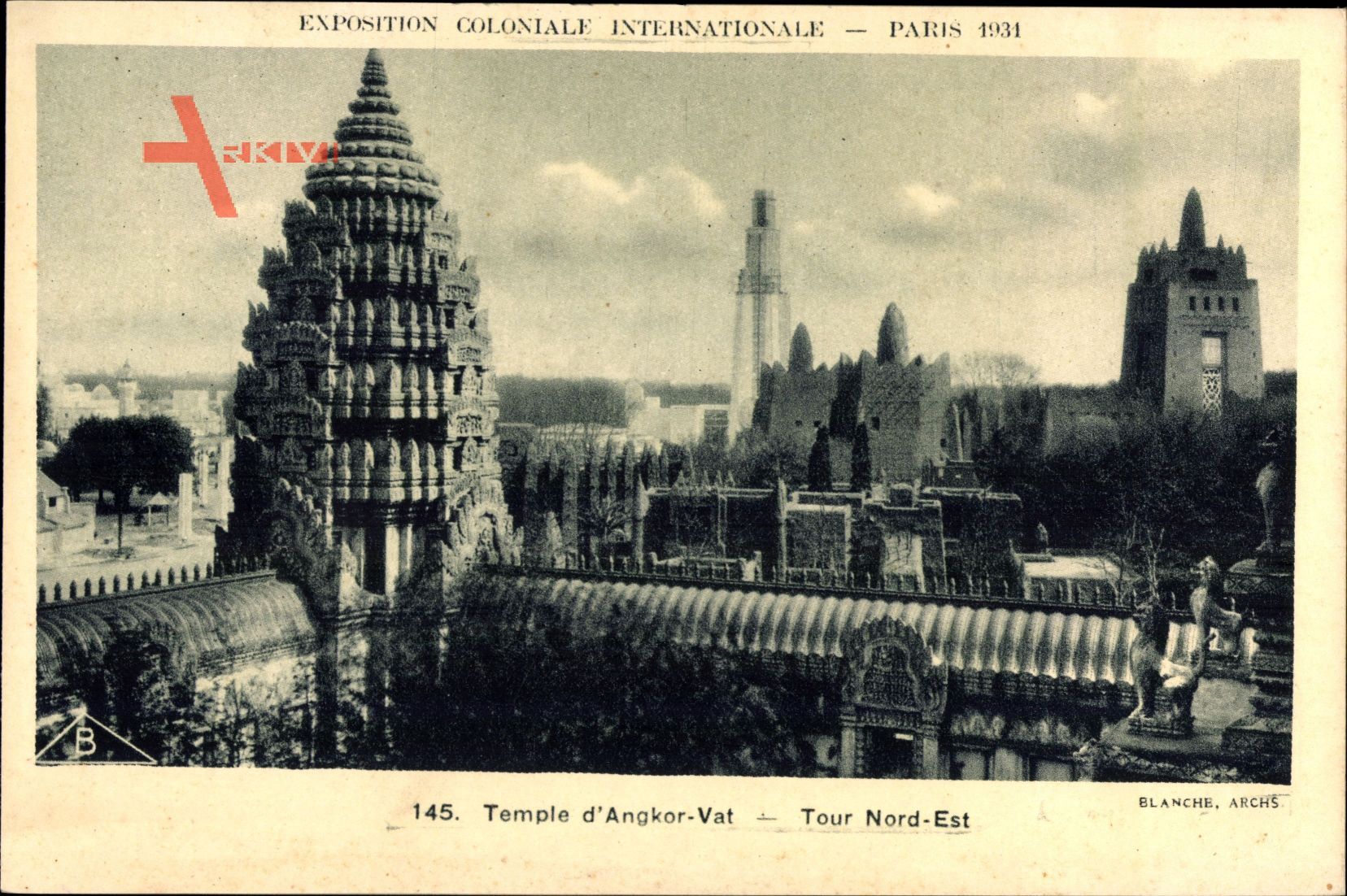 Paris, Expo, Weltausstellung 1931, Temple dAngkor Vat, Tour Nord Est