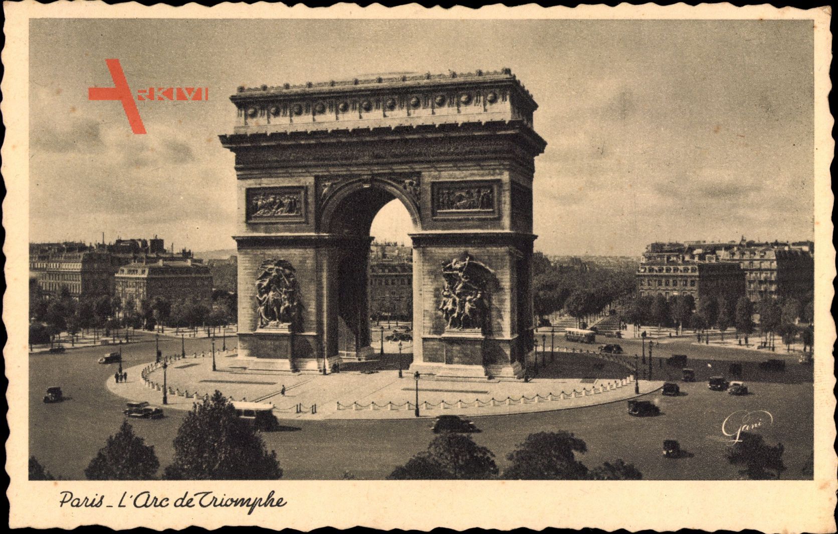 Paris, L'Arc de Triomphe, Triumphbogen, Kreisverkehr