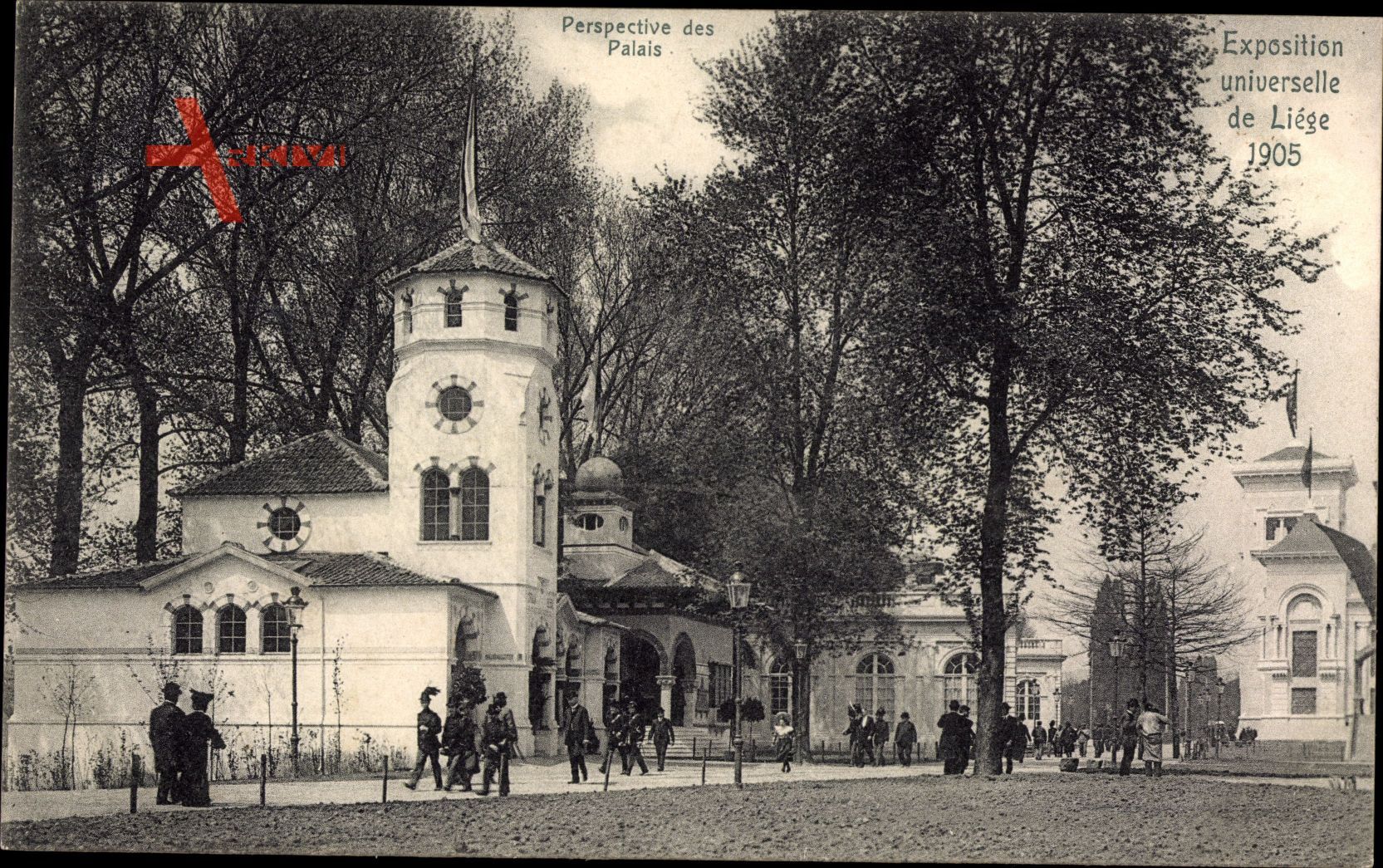 Liège Lüttich Wallonien, Expo, Weltausstellung 1905, Perspective des Palais