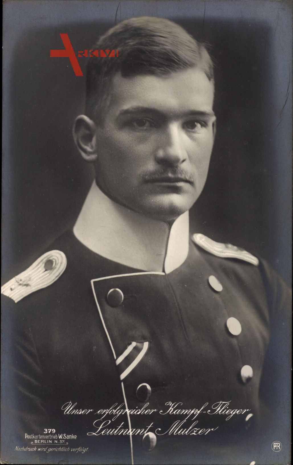 Leutnant Max von Mulzer, Kampfflieger, I. WK, Sanke 379