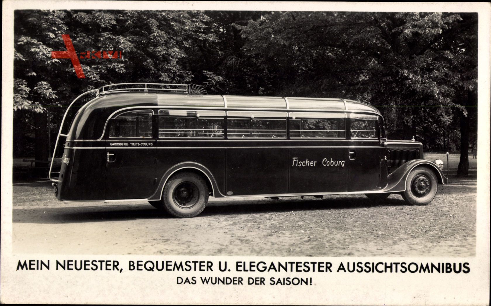 Omnibus Fischer, Coburg, Aussichtsomnibus, Karosserie Trutz